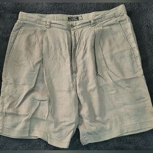 Gap Mens 100% Linen Shorts 40 x 8.5 Olive